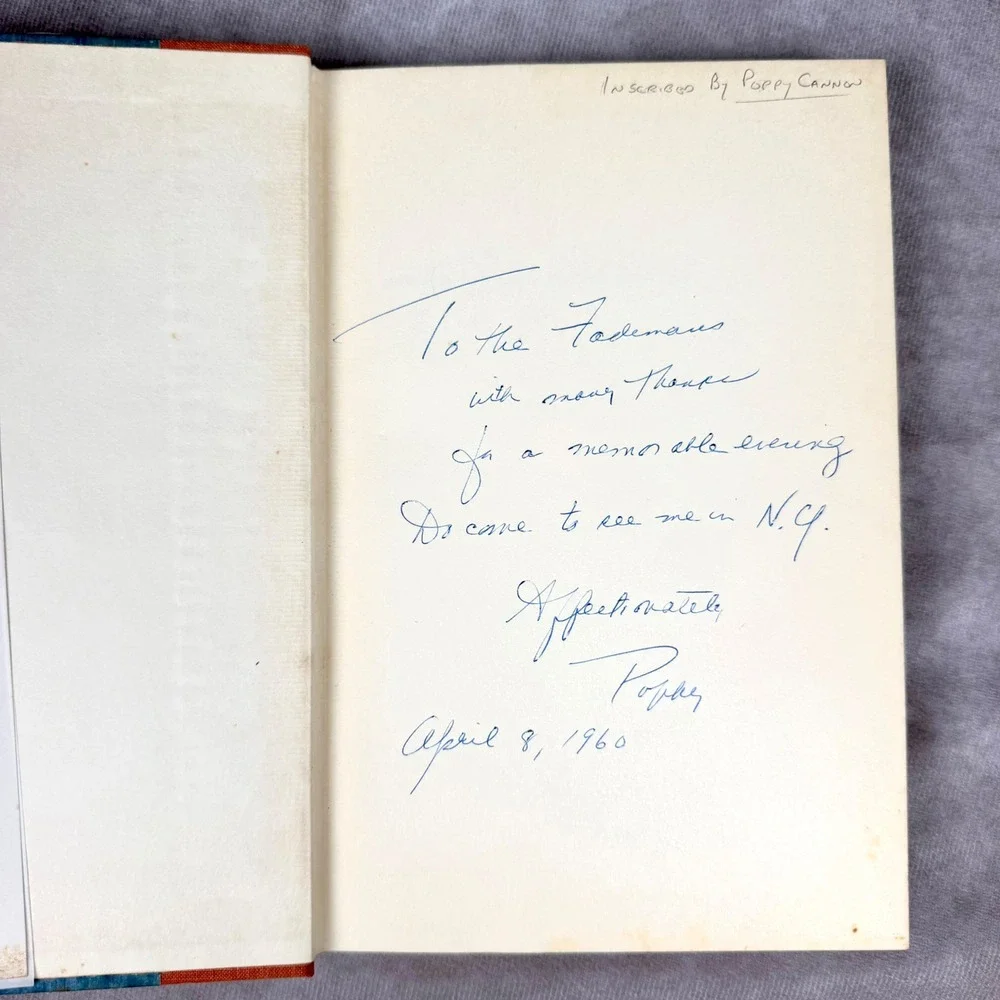 Aromas and Flavors of Past and Present Alice B Toklas 1958 Signed Poppy Cannon